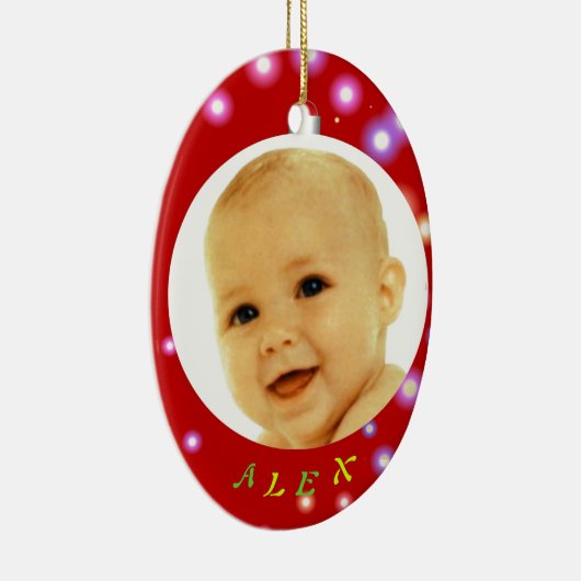 kerstbal Lijst Ornament (Rechts)