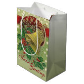 kerstbal medium cadeauzakje (Achterkant Gekanteld)