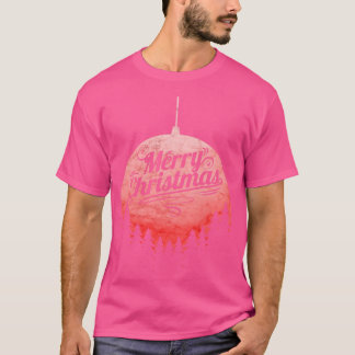 Kerstbal met bomen Vrolijk Kerstfeest T-shirt