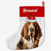 kerstbal met de naam van Dog Grote Kerstsok (Achterkant)