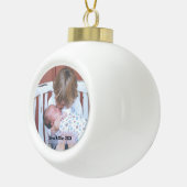 Kerstbal met foto keramische bal ornament (Rechts)