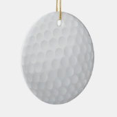 kerstbal met golfbal keramisch ornament (Rechts)