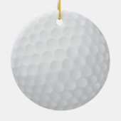 kerstbal met golfbal keramisch ornament (Achterkant)