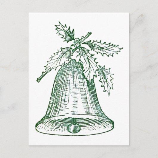 Kerstbal met Holly Briefkaart (Voorkant)