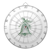 Kerstbal met Holly Dartbord (Voorkant)