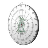 Kerstbal met Holly Dartbord (Voorkant Rechts)