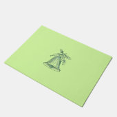 Kerstbal met Holly Deurmat (Schuin)