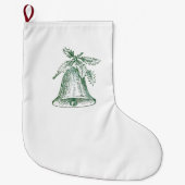 Kerstbal met Holly Grote Kerstsok (Voorkant)