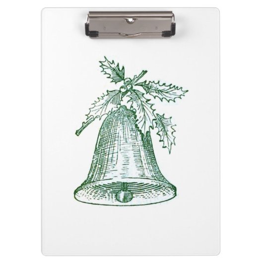 Kerstbal met Holly Klembord (Voorkant)