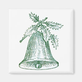 Kerstbal met Holly Magneet