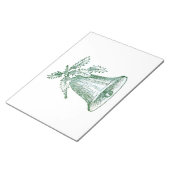 Kerstbal met Holly Notitieblok (Schuin)