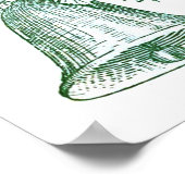 Kerstbal met Holly Poster (Hoek)