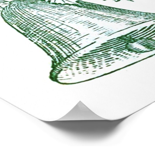 Kerstbal met Holly Poster (Hoek)