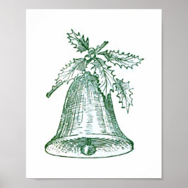 Kerstbal met Holly Poster