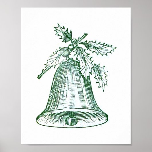 Kerstbal met Holly Poster (Voorkant)