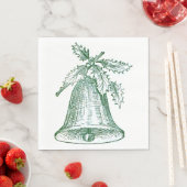 Kerstbal met Holly Servet (Insitu)