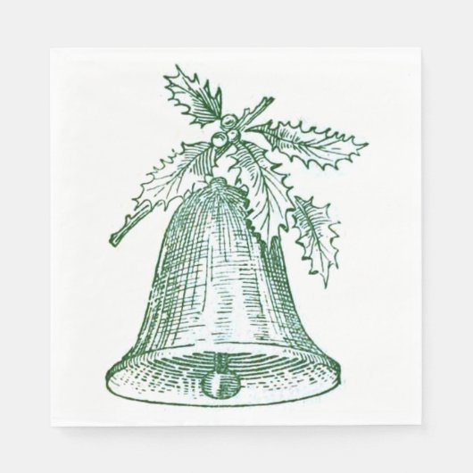 Kerstbal met Holly Servet (Voorkant)