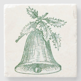 Kerstbal met Holly Stenen Onderzetter