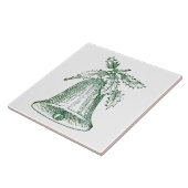 Kerstbal met Holly Tegeltje (Zijkant)