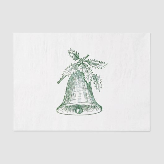 Kerstbal met Holly Tissuepapier (Voorkant)