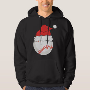 Kerstbal Met Kerstman Hoed Kerstmis Sportartikelen Hoodie