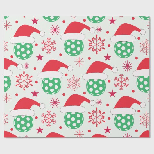 Kerstbal met Santa Hat Cadeaupapier (Vlak)