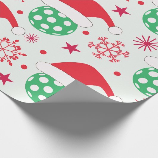 Kerstbal met Santa Hat Cadeaupapier (Hoek)