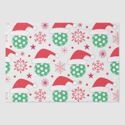 Kerstbal met Santa Hat Tissuepapier (Voorkant)