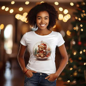 Kerstbal met Teddibeer T-shirt