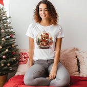 Kerstbal met Teddibeer T-shirt