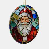 Kerstbal met vintage Sint-Klaas Keramisch Ornament (Rechts)