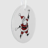 Kerstbal met vintage Sint Ornament (voorkant)