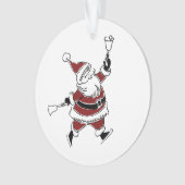 Kerstbal met vintage Sint Ornament (voorkant)
