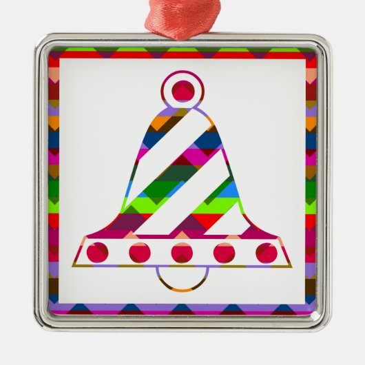 kerstbal metalen ornament (Voorkant)