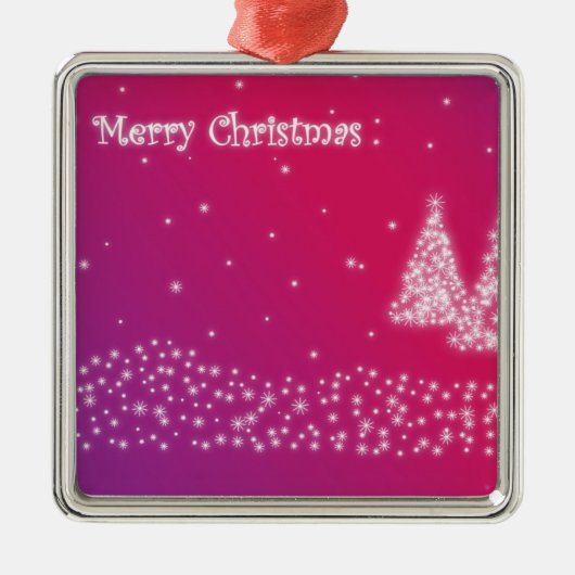Kerstbal Metalen Ornament (Voorkant)