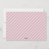 Kerstbal Moderne Pastel Roze Foto Vakantie Feestdagenkaart (Achterkant)