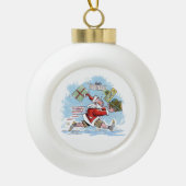 Kerstbal, niet bereid keramische bal ornament (Voorkant)