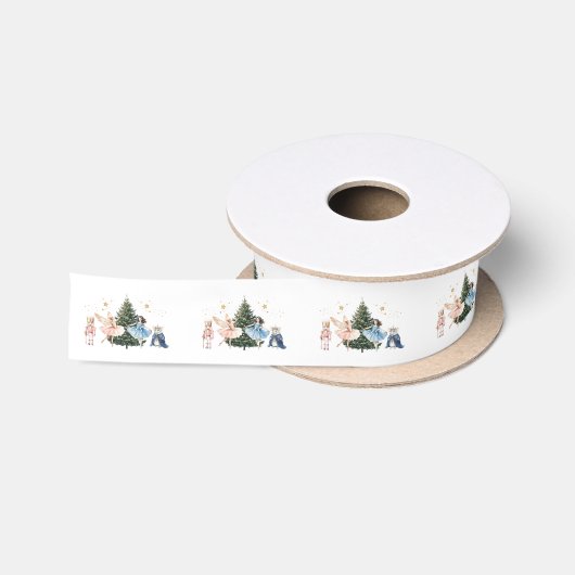 Kerstbal Notenkraker Satijnen Lint (Spoel)