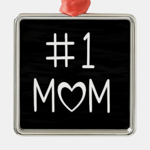 KERSTBAL "NUMMER EEN MOM" METALEN ORNAMENT