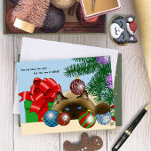 Kerstbal Ornament Kat Kaart