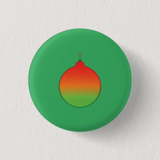 Kerstbal Ornament Knop Ronde Button 3,2 Cm (Voorkant)