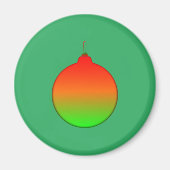 Kerstbal Ornament magneet (Voorkant)