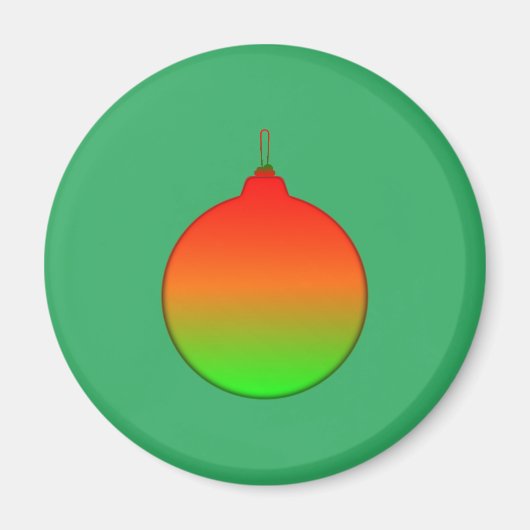 Kerstbal Ornament magneet (Voorkant)