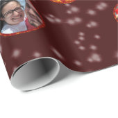 Kerstbal Ornamenten 6 Foto's D-Red Cadeaupapier (Rol Hoek)