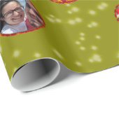 Kerstbal Ornamenten 6 Foto's D-Yellow Cadeaupapier (Rol Hoek)