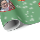 Kerstbal Ornamenten 6 Foto's L-Green Cadeaupapier (Rol Hoek)