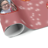 Kerstbal Ornamenten 6 Foto's L-Red Cadeaupapier (Rol Hoek)