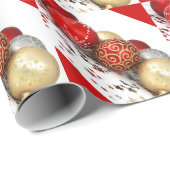 Kerstbal Ornamenten Verpakkingspapier Cadeaupapier (Rol Hoek)