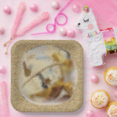 kerstbal papieren bordje (Feest)