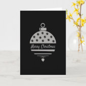 Kerstbal Prettig kerstfeest Kaart (Gele Bloem)